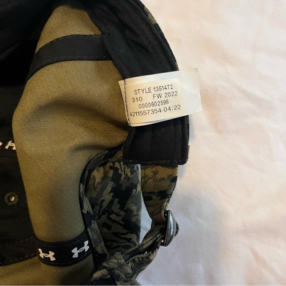 New Under Armour Freedom Fury Camo Baseball Cap Men’s - Picture 5 of 8